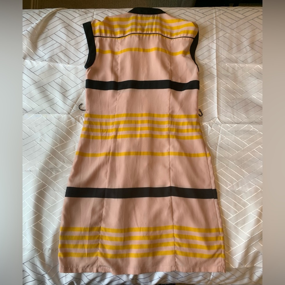 WOO to the WU! Jason Wu for Target plaid button up tie belt stripe dress - Picture 6 of 13